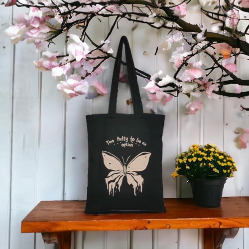 DANIOO-Canvas-Reusable-Cloth-Tote-Bag-With-Zipper-and-Inner-Pocket-For-Women-and-Girls-TravelBeachGiftCollege-Tote-bag-Pack-Of-1-Black