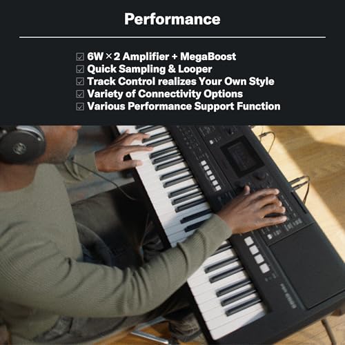 Yamaha PSR-E483 61-Key Portable Keyboard - Image 6
