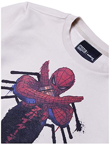Blusa de moletom Estampado Colcci Fun, Meninos, Bege Gipsy, 14