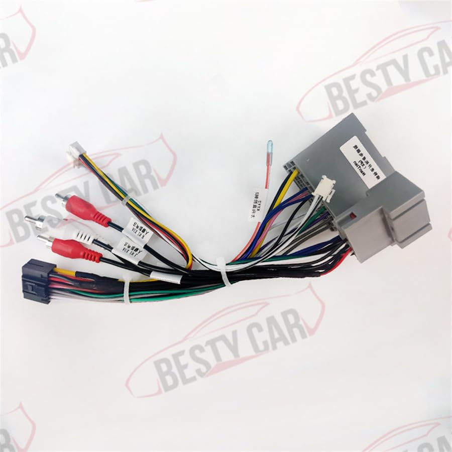 16pin Car Stereo Radio Power Retrofit Wiring Harness Cable Adapter fits for Ford Explorer Edge Expedition Mustang Escape Lincoln Navigator MKX Chevrolet Blazer