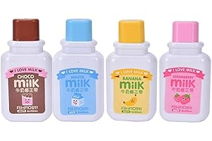 4 PCS Cute Milk Bottle Correction Tape