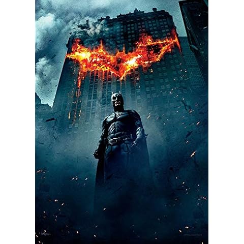 MIGHTYPRINT DC Comics – The Dark Knight Trilogy – Batman – Burning Gotham – Justice League - Durable 17" x 24 Wall Art - NOT Made of Paper - Officially Licensed Collectible Cover
