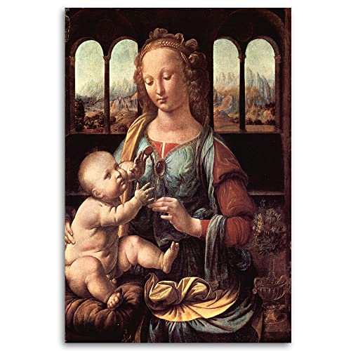 Impression sur toile Da Vinci d'exception 70x100 cm Feeby art mural - 3