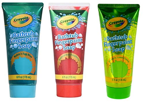 Crayola Bathtub Fingerpaint Soap,Colors May Vary 6 oz (Pack of 6)