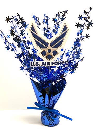 AIR Force Wing Blue Centerpiece (Each) Table Decoration, Balloon Weight