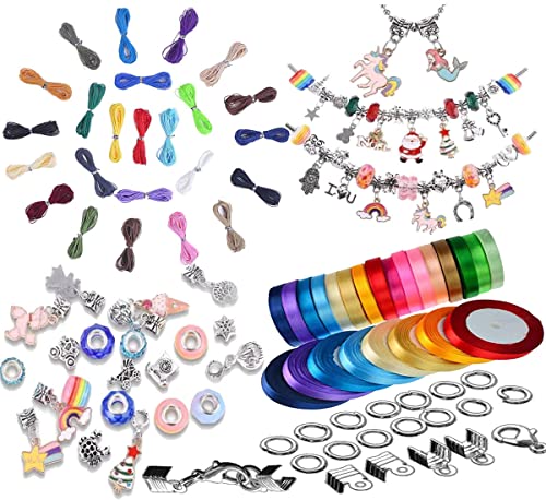 Image of DIY Crafts 800x Pcs Kit, Jewellery Making Kit, Jewelry Ribbon Making Kit Splendid Chosen Beads Findings Charms Tool Bracelets Rings Earrings Necklac (800x Pcs Kit, Jewellery Making Kit)