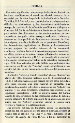 La teosofia y la opinion publica/ The Theosophy and The Public Opinion