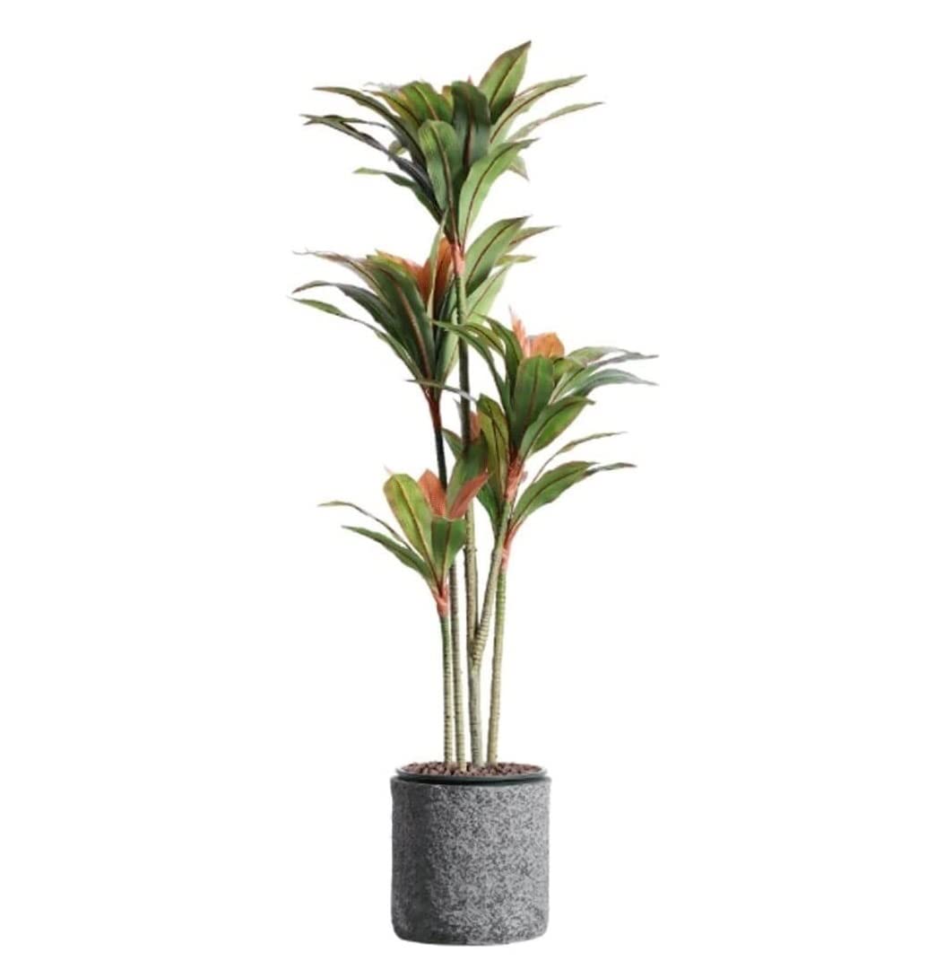 CVdrtyED Artificial Tree Plant Artificial Tree Brazilwood Simulation Plant Potted Living Room Large Fake Nordic Landscape Decoration Decor(155CM)