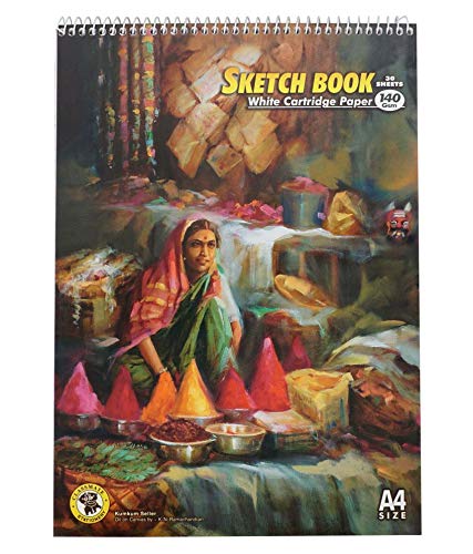 True-Ally A4 Sketch Artist Book- Drawing Notebook- (30 Sheets) 60 Pages- (21.0 cm x 29.7 cm)-140 GSM | Front cover design may vary (B08NVNQVYM) Amazon Price History, Amazon Price Tracker