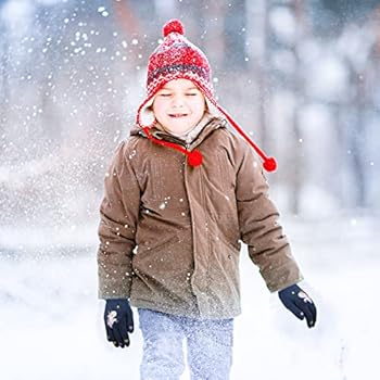 QKURT 6 paar kinderhandschoenen, eenhoornhandschoenen voor kinderen, kleurrijke winterhandschoenen, volledige vinger-kinderhandschoenen voor jongens en meisjes, voor 5-12 jaar