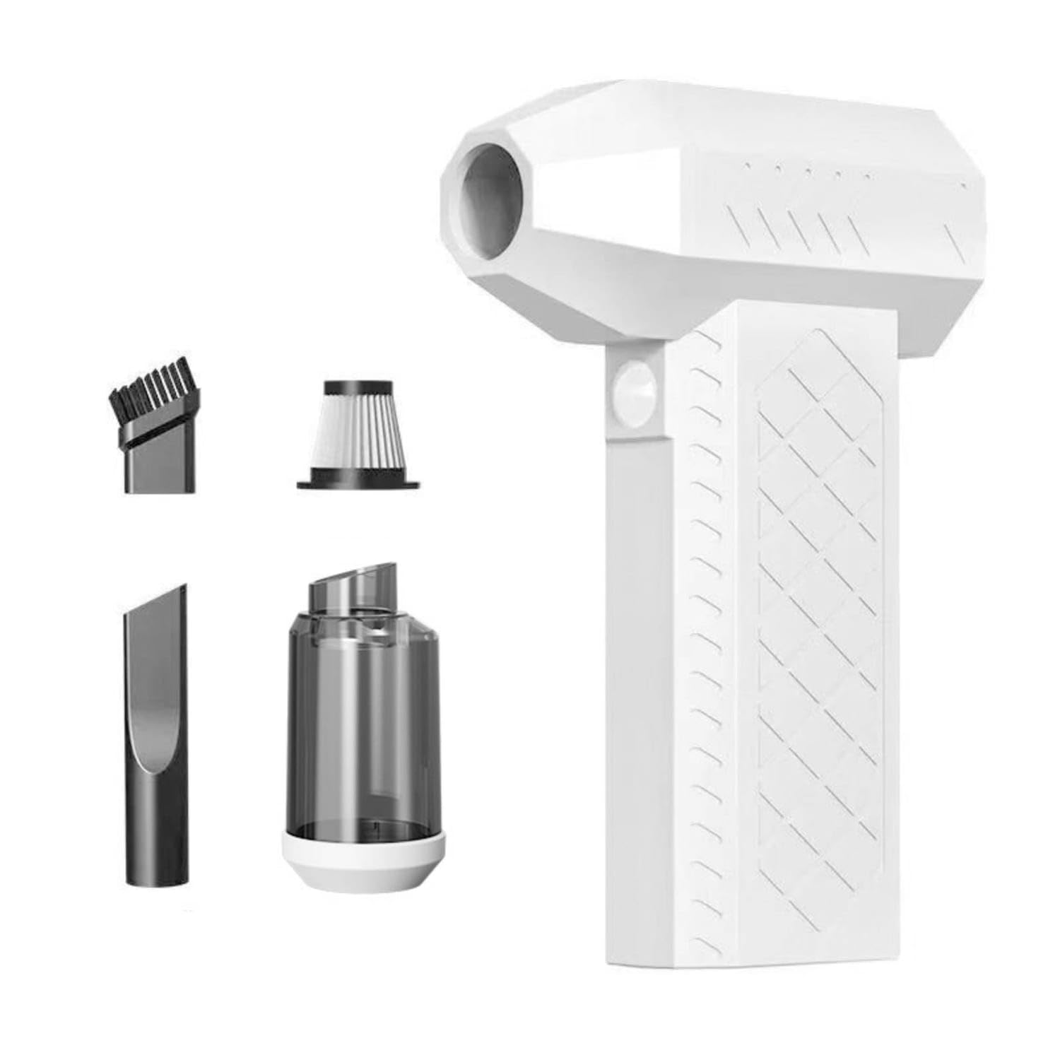 Rechargeable Cordless Air Duster Brushless Electric Air Duster Compact Handheld Blower Portable for Car Detailing, White, Upgraded-image-40