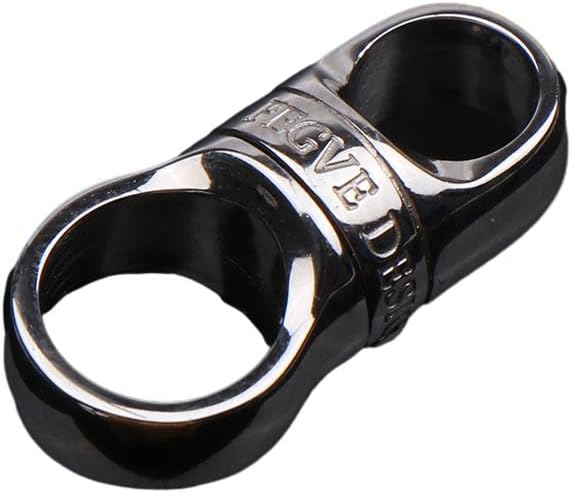 Qxiao Titanium Alloy Keychain Accessories Car Key Ring Outdoor Small Tool 360° Rotatable Keyring