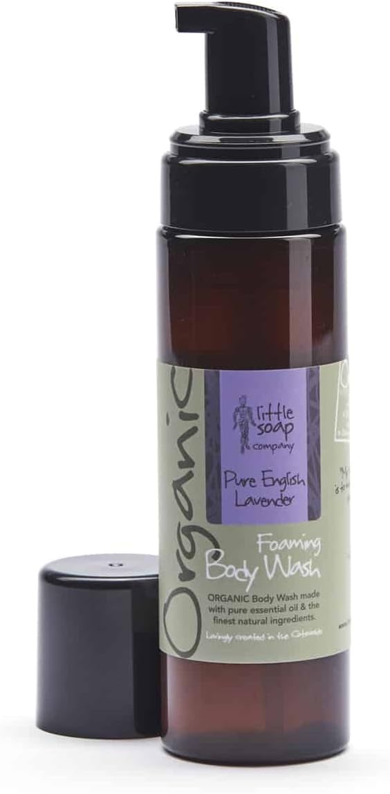 Little Soap Company Foaming Shower Gel - English Lavender Natural Chemical Free Body Wash | Vegan & Organic (200ml)