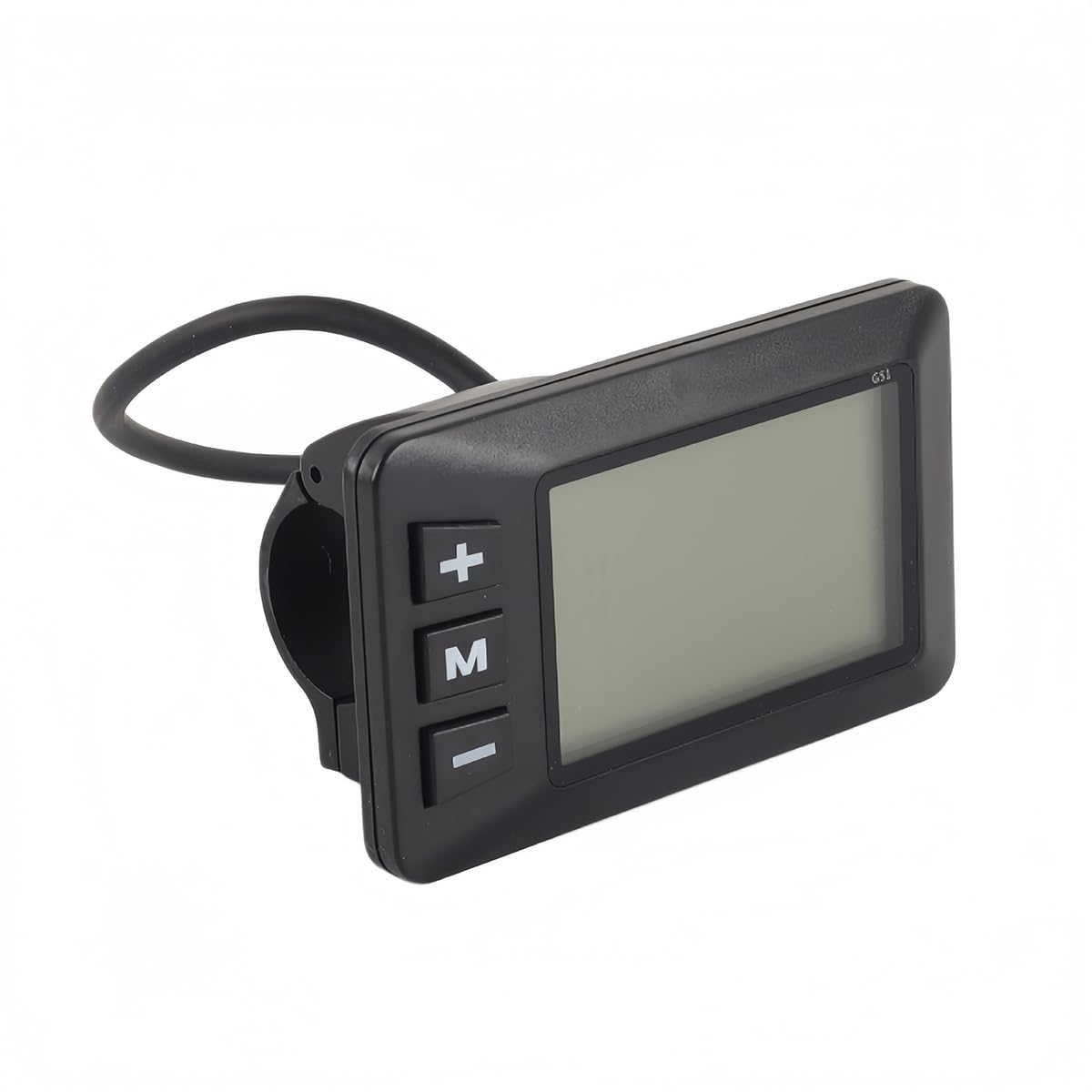 Ubric Pannello display digitale LCD a 5 pin impermeabile per monitor di batterie per e-bike da 24 V, 36 V e 48 V.