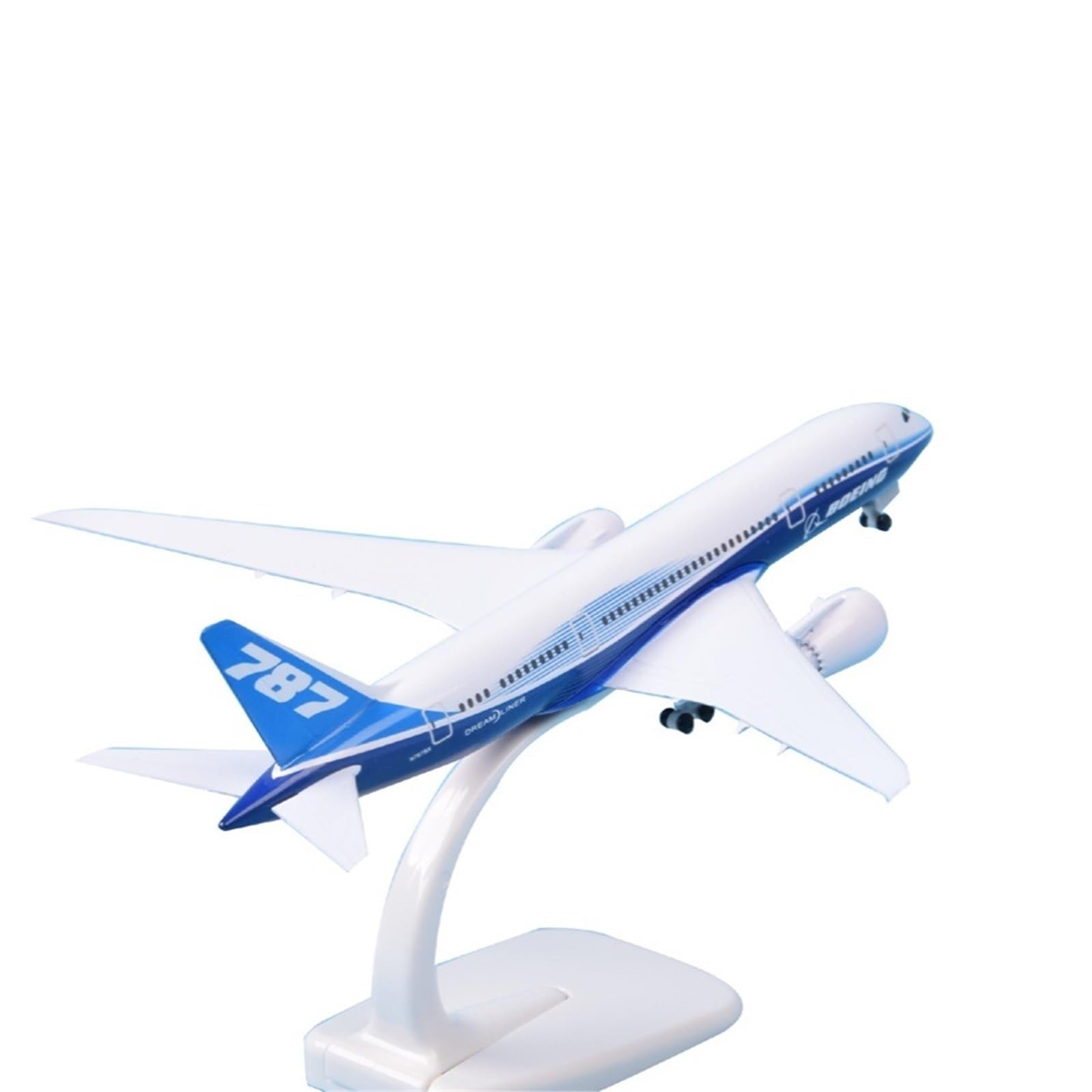 Repliki modeli samolotów Replika samolotów cywilnych w skali 1/400 18 cm dla prototypowego modelu samolotu Boeing 787 do wyświetlania lotniczego Miniaturowy model samolotu