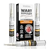 Gemächlich Zu Hause NDC Wart Remover Maximum Strength Liquid with NDC 17% Salicylic Acid, OTC Wart Remover for Common & Plantar Warts on Hands and Feet,Easy to Use Dries Clear Brush Pen 3-Pack