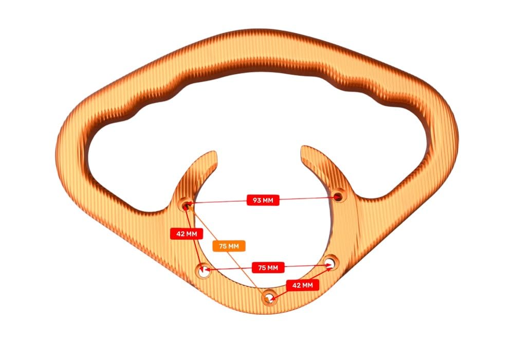 avdb-Moto Poignée Passager Compatible avec KTM RC 390 2014-2020, RC 200/250 2014-2020, RC 125 2014-2021, Duke 125 DUKE125 2011-2016, Duke 200/250 2012-2016, Duke 390 DUKE390 2013-2016 (Orange)