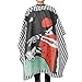 Produktbild Rosvola Professional Fashionable Barber Cape, Salon Cape mit Druckknopfverschluss zum Haarschneiden, Cape Cloth Schürze Stretch Out Hand, Antistatik, Wasserdicht, Für Zuhause/Salon