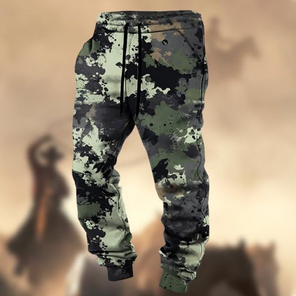 Wankang Mens Camo Joggers Pants Drawstring Casual Athletic Jogger Sweatpants Sport Stretch Trousers Slim fit Pants for Men2