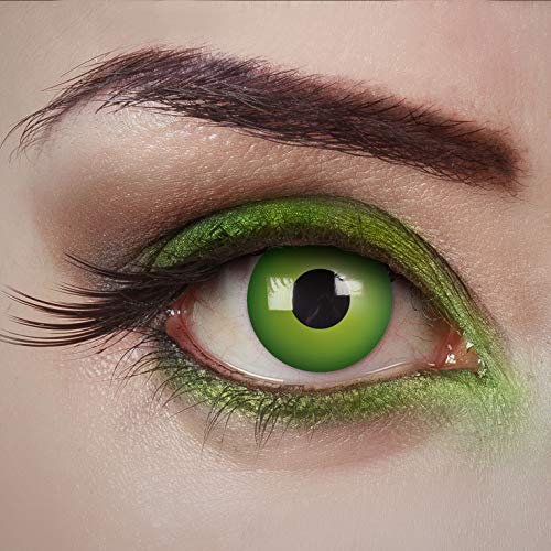 aricona lentilles de contact - lentilles de couleur pour un jour – Magic Green - lentilles verts sans correction pour Halloween & les fêtes costumées
