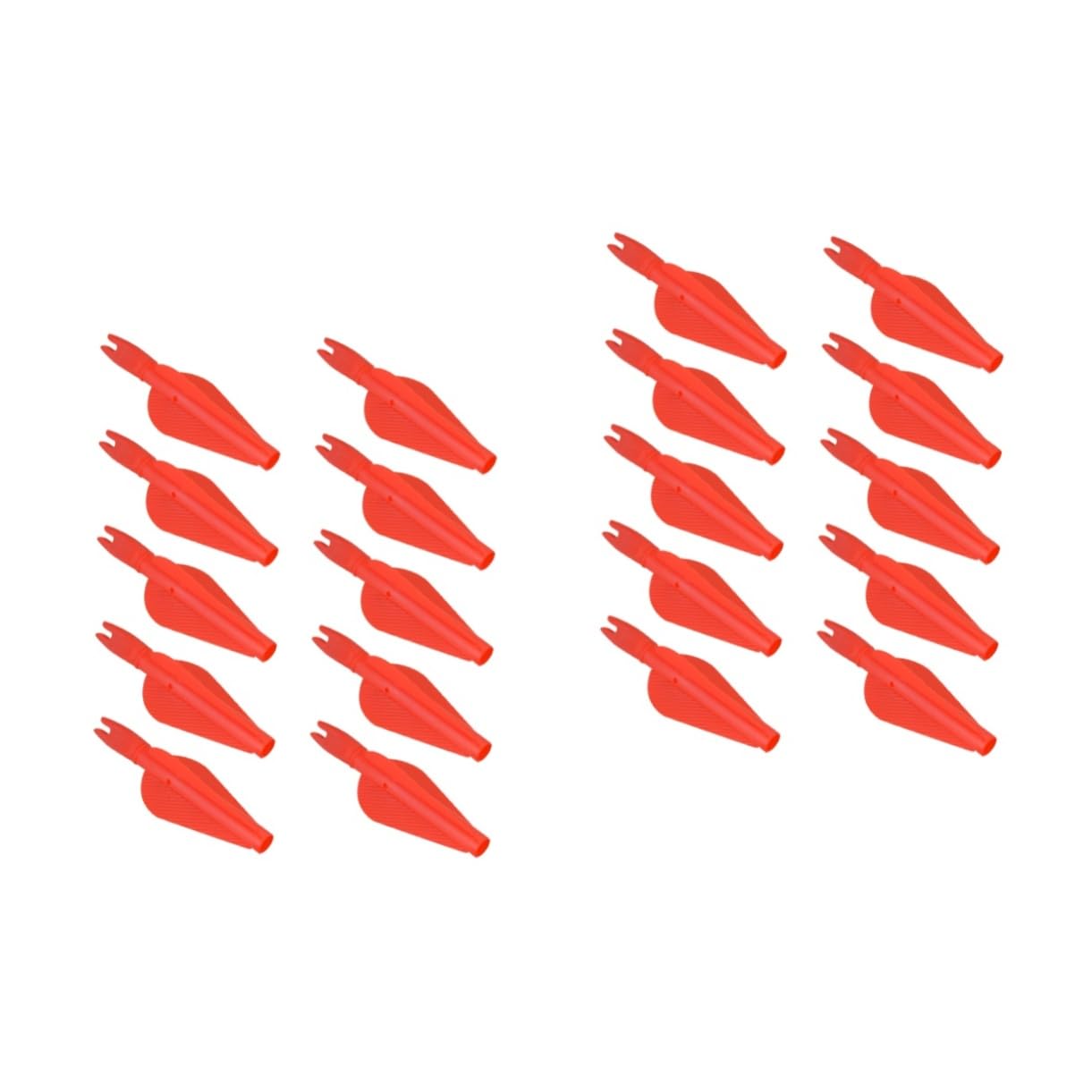 Abaodam 1set Plastic Arrow and Nocks Durable Training Accessories for Archery Practice Lightweight and Portable for Outdoor Hunting Training 10pcs