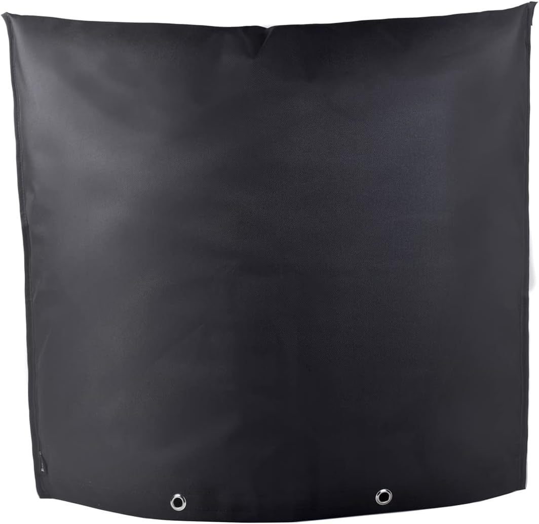 Backflow Preventers Protection 30”W x 26”H Backflow Winter Cover Insulated Cover Pouch for Winter Pipe Freeze Protection,Water Sprinkler Valve Box and Controller (24Wx24H, Black)