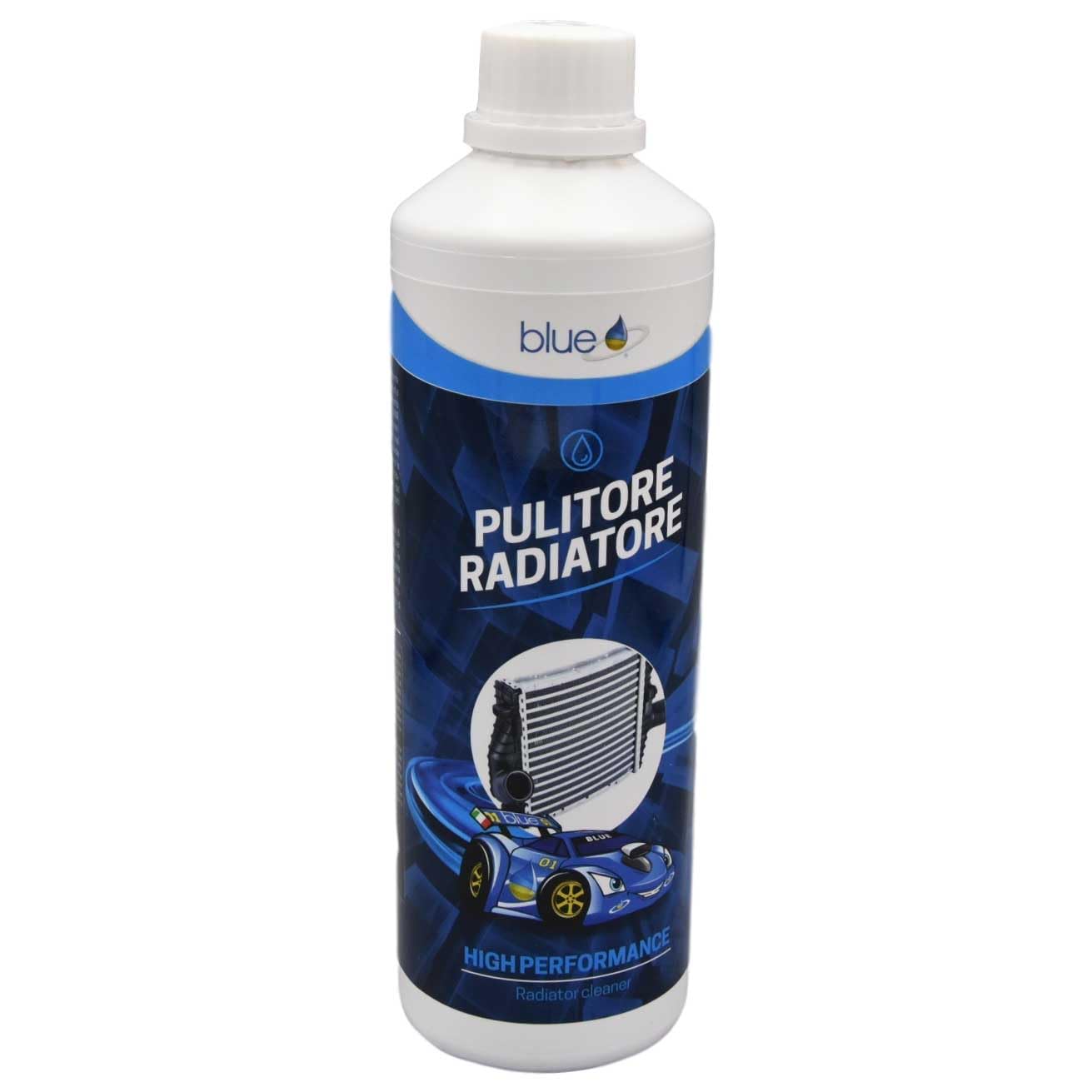 blue Additivo per Pulizia radiatore pulisce valvole incrostate, termostati e Pompe. per Tutti i Motori a combustione. (5 Litri)