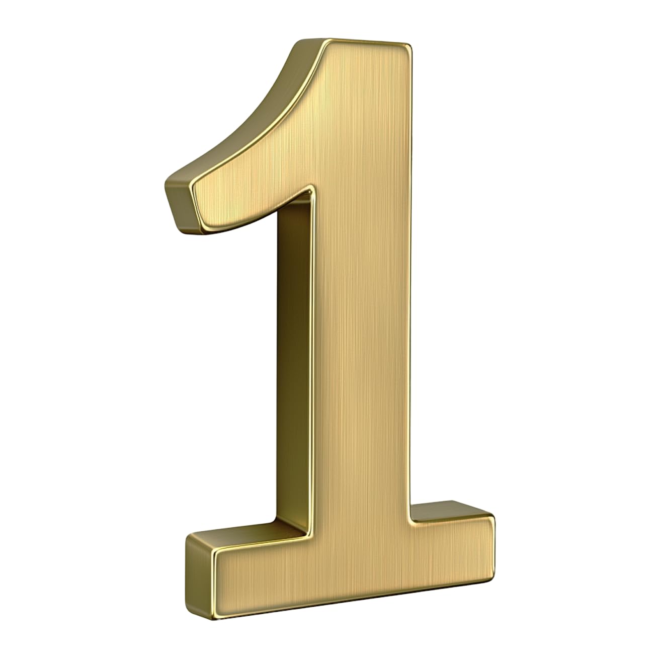 2-Inch Brass Mailbox Numbers – Pick Your Numbers - Numbering for Address Plaque | Self Adhesive - Mailbox Sign and Door Slot Number