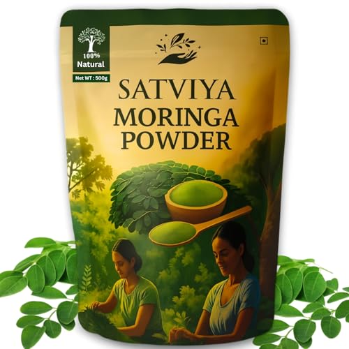 Image of Moringa Powder Organic India 500g, Pure Natural Moringa Leaves powder, Ayurvedic Superfood for Naturally Boost Energy Levels, Immunity, Boost Energy Level & Digestion