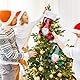 xiaozhifu Weihnachtsstrümpfe 4er Set, Große Gitter Weihnachtsstrumpf 42 cm, 3D Personalisierte GNOME Nikolausstrumpf zum Befüllen Aufhängen für Weihnachten Feiertags Familienparty Weihnachtsdeko