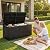 UDPATIO 120 Gallon Deck Box Outdoor Storage Box Lockable Waterproof Resin Indoor Outdoor Storage Container for Patio Cushions, Tools, Package Delivery Boxes for outside