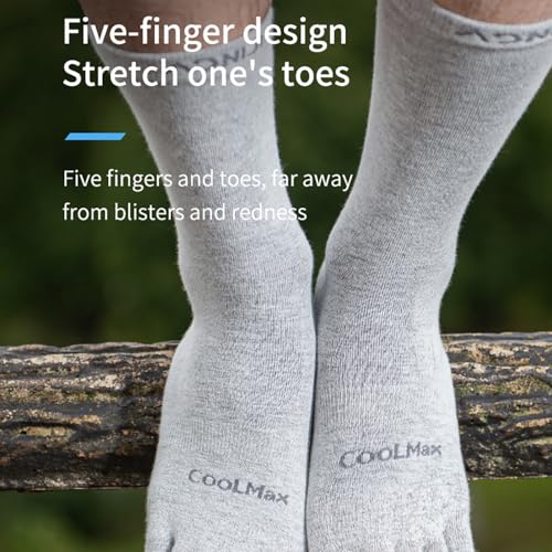 One Pair Bottoming Socks Middle Tube Sports Thin Stocking Running Fivetoes Socks Toe Socks for Running Hiking2