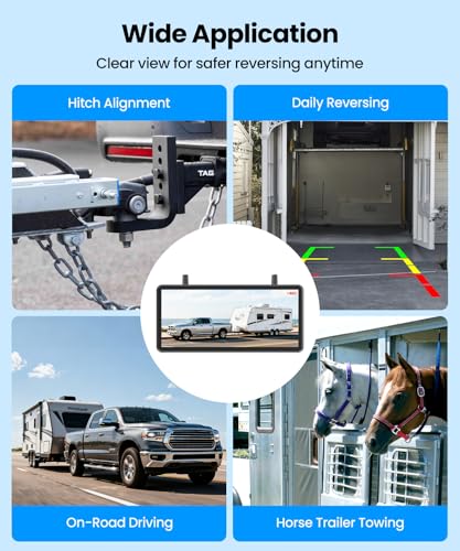 AUTO-VOX Solar Wireless Backup Camera w/ 7.2" HD Split-Screen Monitor, Dual Antenna & 1080P Color Night Vision - image 7