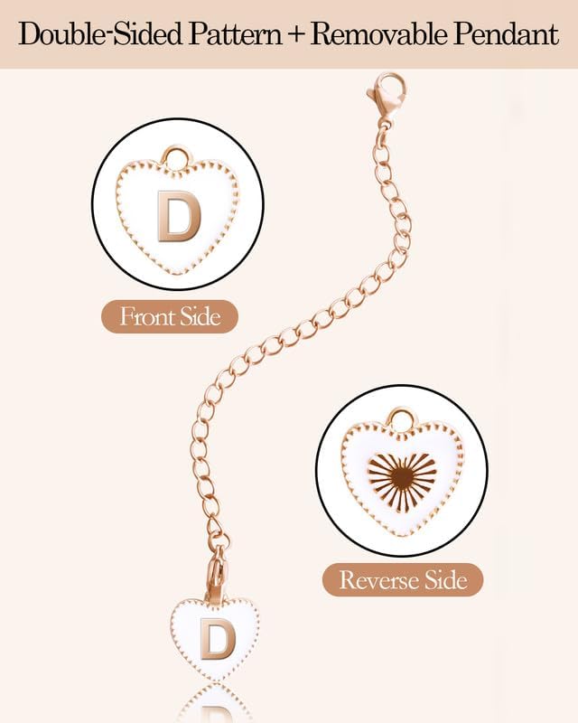 Miniatura 2 de Accesorios de dije de letra para taza Stanley, dije de identificación con nombre para Stanleyvaso moderno simple, dije de identificación inicial en