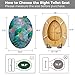 Elongated Toilet Seat Wood Toilet Seat with Cover Hyper Realistic Mosaic Art Cool Warm Iridescent Tones Easy to Install Quietly Close Quick Release Hinges Decorative Bathroom Decor