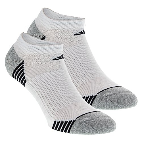 adidas Women's Superlite Speed Mesh No Show Sock (2-Pair), White/Aluminum 2 Marl/Black, Medium, (Shoe Size 5-10)