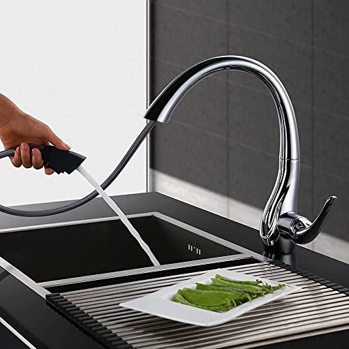 Robinet mitigeur de douche extractible eau chaude et froide - 2