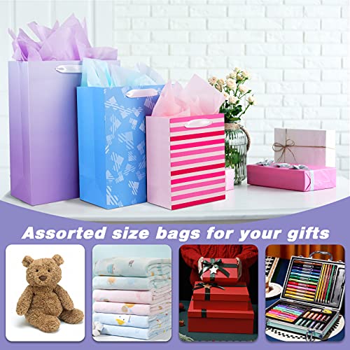 Plauthus 12 Pack Gift Bags Assorted Sizes And Designs thumb #6