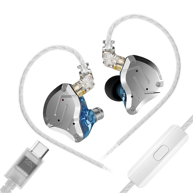 Yinyoo KZ ZS10 Pro Type-C IEM intra-auriculaires HiFi 4BA+1DD