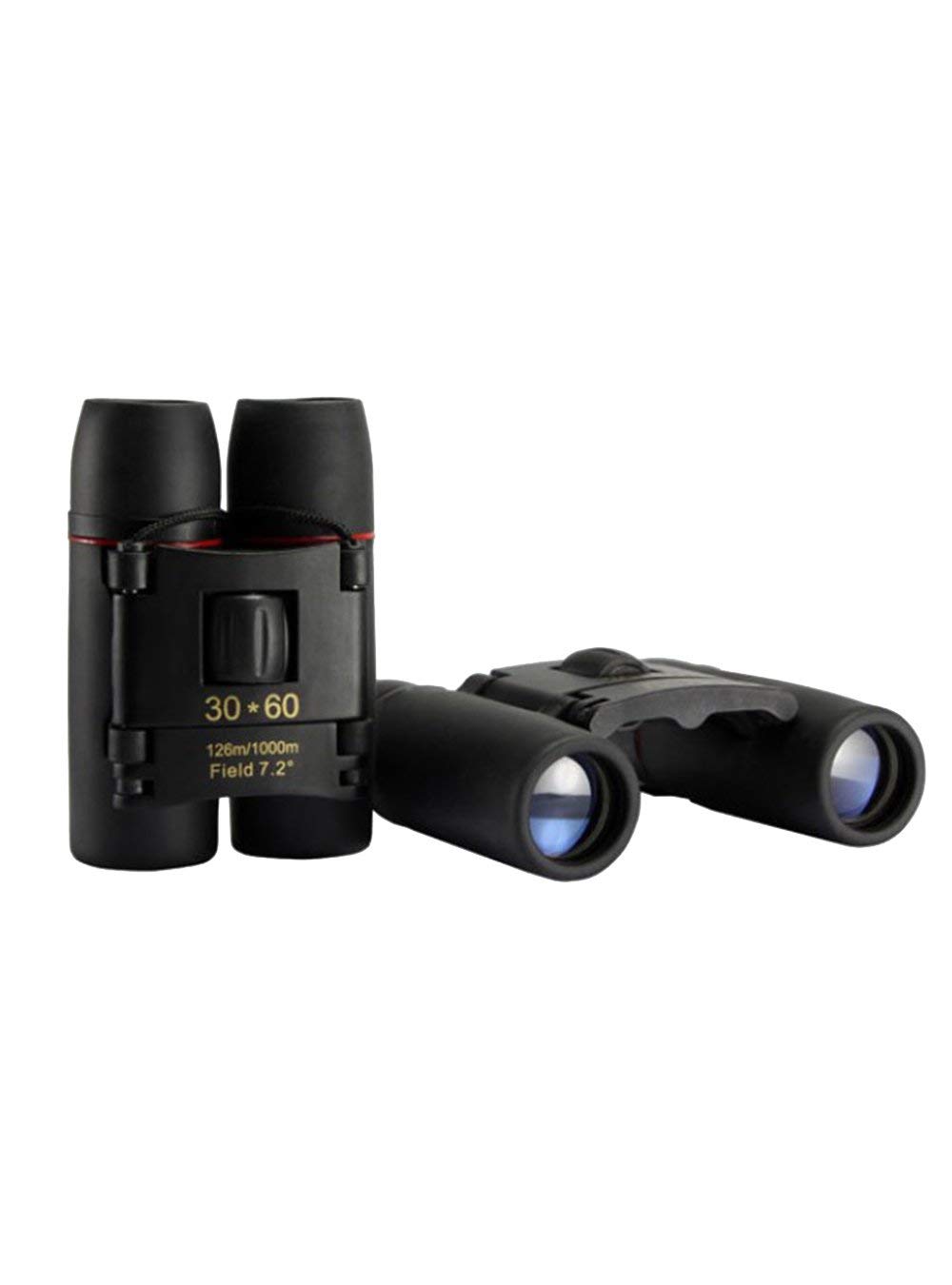 Neigemanna 30 x 60 Binoculars, Long-sighted Pocket, Dustproof and Water, Mini Telescope for Bird Watching, Concerts, Sports, Hiking, Camping and Travelling - Blue