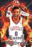  Russell Westbrook Notebook: Russell Westbrook Notebook Journal Gift,120 Lined Paper Book for Writing, Perfect Present for Fans, Notebook Diary 6 X 9 Inches