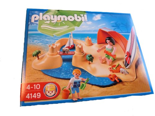 PLAYMOBIL - Set de Playa, Figuras Incluidas (4149)