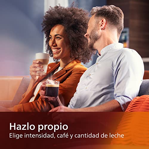 Philips Serie 5400 Cafetera Superautomática - Sistema de Leche LatteGo, 12 Variedades de Café, Pantalla Intuitiva, 4… - Imagen 6