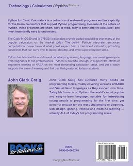 Python for Casio Calculators: Powerful Python programs and games for the Casio fx-CG50 and fx-9750GIII calculators (Practical and Fun Python Programming for Calculators, Band 4)