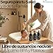 Imagen de FCINNOVA Dispensador Jabon Baño Negro Mate 500ml Set de 3 Botes para Gel y Champu Acondicionador Embudo para Rellenado Este Dosificador Jabon Baño es Elegante practico y mantendra su Ducha ordenada