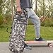 predolo Longboard Carry Case Skateboard Backpack Travel Accessories Deck Electric Skate Board with Handle with Drawstring Bag Pouch, Gray 110cmx32cm