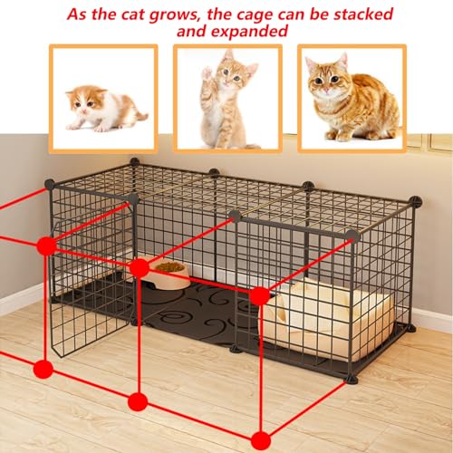 Recinzione multi-livello per animali domestici con vassoio rimovibile e scale per piccoli animali per esercitare e giocare