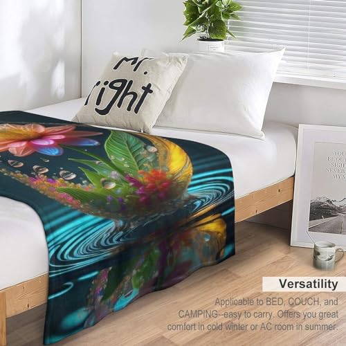 Gouttelettes d'eau couverture flannel anti-froid pour enfants et adultes - 7