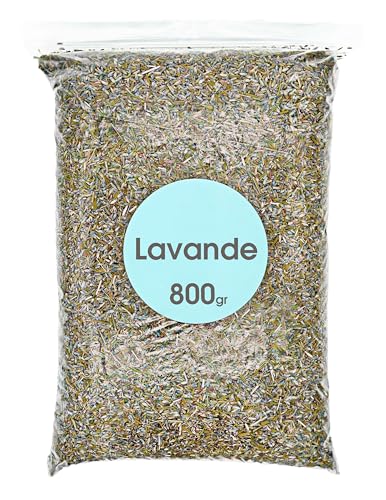 Lavande Séchée 800 GR - En Vrac pour Mariage, Sachets, Désodorisant, Huile Essentielle, Savons, Cosmétiques, Bougies