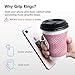 VELVET CAVIAR Cell Phone Ring Holder - Finger Ring & Stand - Improves Phone Grip Compatible with iPhone, Galaxy, Most Smartphones (Iced Coffee)